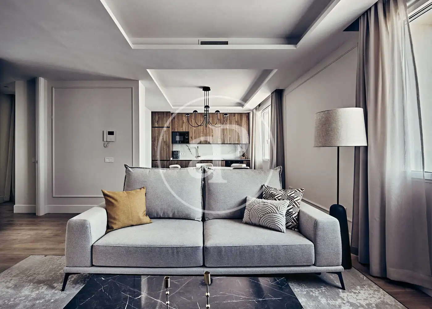 Living room of Flat for sale in Madrid  with Air Conditioner, Heating and Furnished