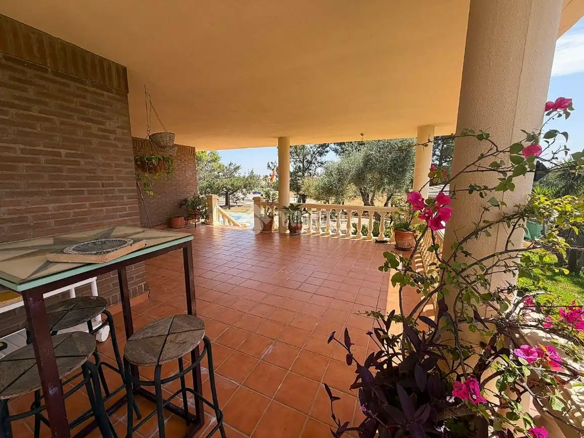 Terraza de Casa o chalet en venta en Badajoz con Aire acondicionado, Jardín privado y Piscina