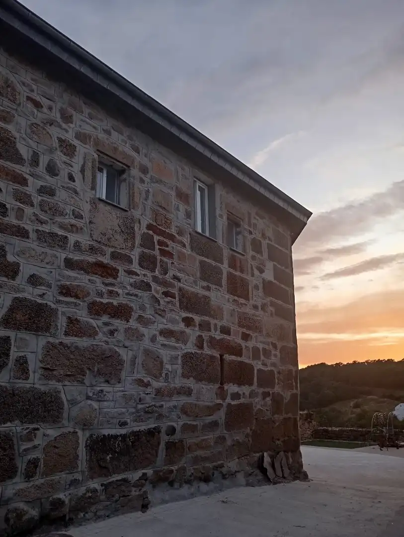 Vista exterior de Casa adosada en venta en A Veiga 