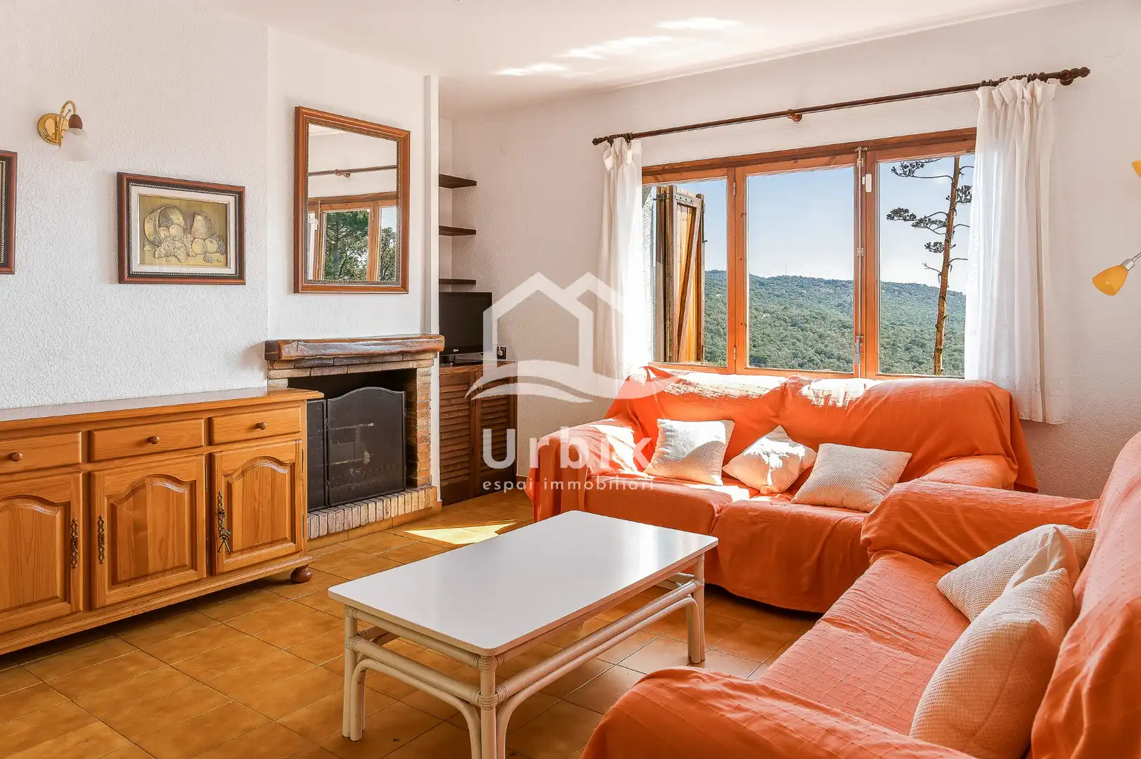 Living room of Houses for sale in Santa Cristina d'Aro  with Private garden, Terrace and Furnished