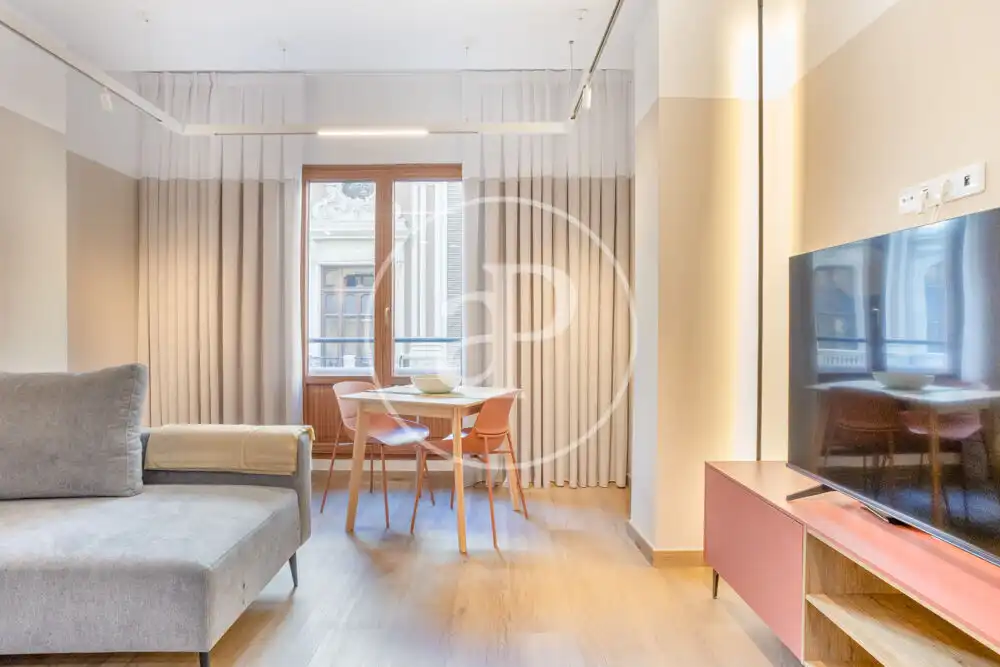 Living room of Flat for rent in Valencia  with Air Conditioner, Heating and Terrace