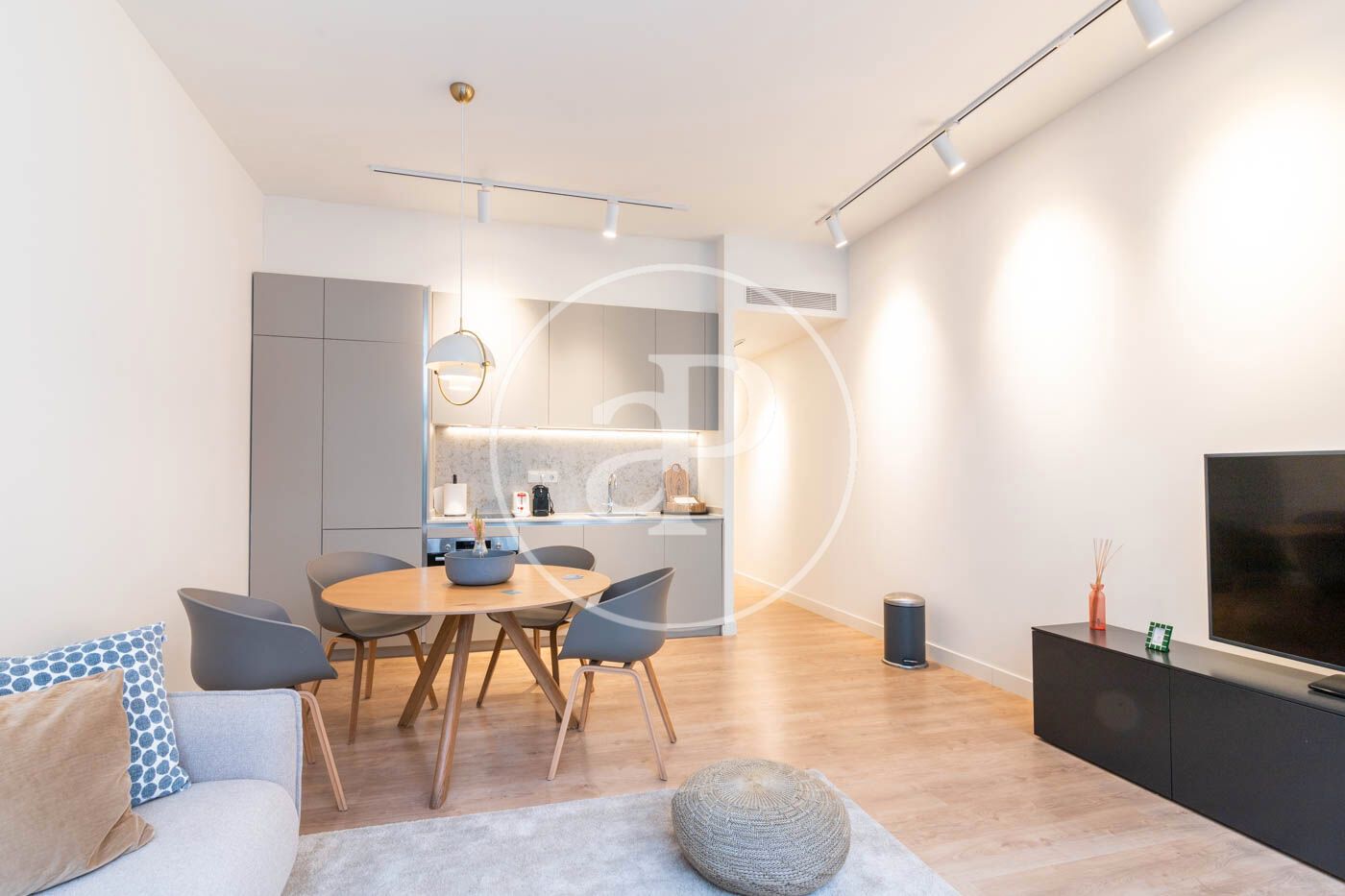 Living room of Flat to rent in  Barcelona Capital  with Air Conditioner, Heating and Terrace