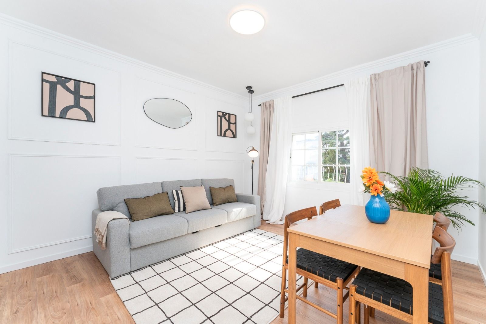 Sala de estar de Piso en venta en  Barcelona Capital con Aire acondicionado, Calefacción y Parquet