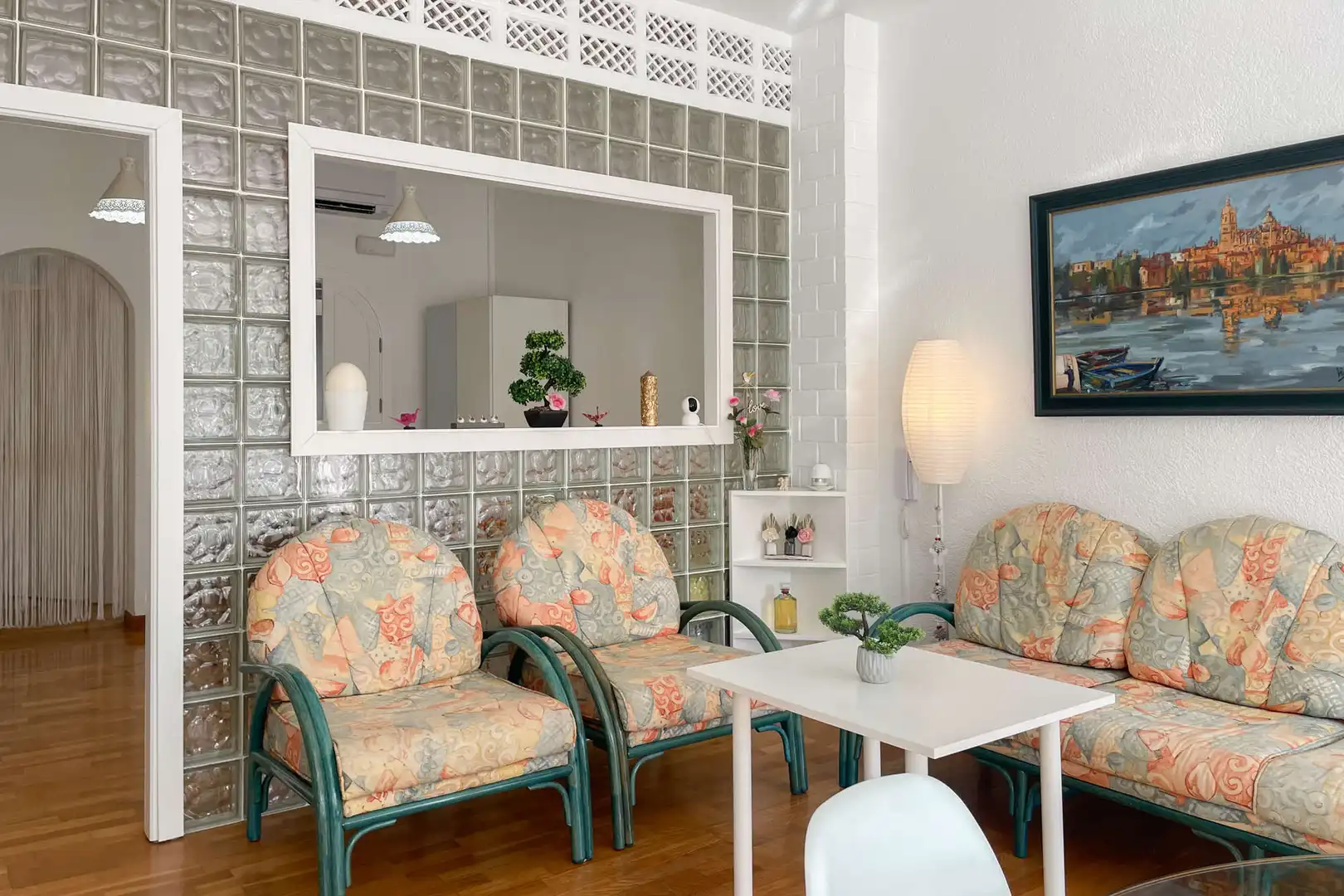 Sala de estar de Planta baja en venta en Capdepera con Aire acondicionado, Parquet y Terraza