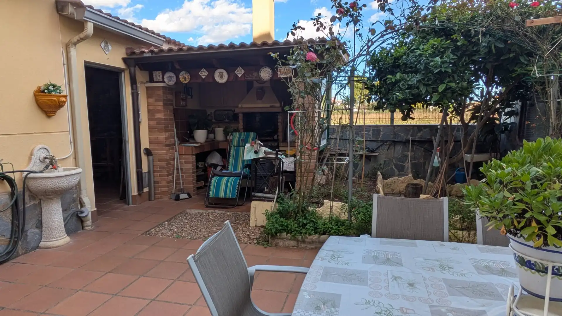 Garden of Houses for sale in Torredembarra  with Air Conditioner, Heating and Private garden