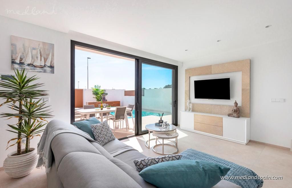 Living room of Houses for sale in San Javier  with Air Conditioner, Heating and Private garden