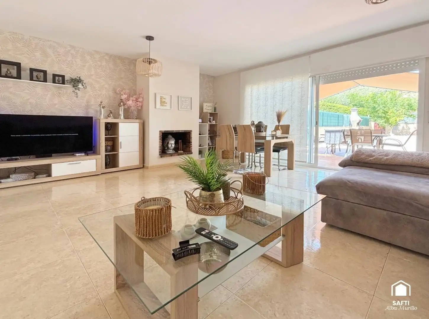 Sala de estar de Casa adosada en venta en Olivella con Aire acondicionado, Calefacción y Terraza