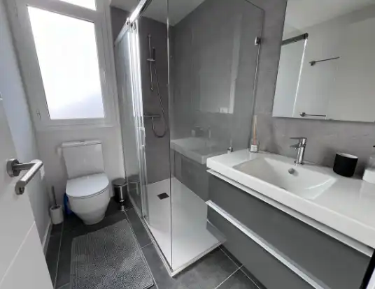 Badezimmer von Maisonette zum Verkauf in Mijas mit Klimaanlage, Terrasse und Möbliert