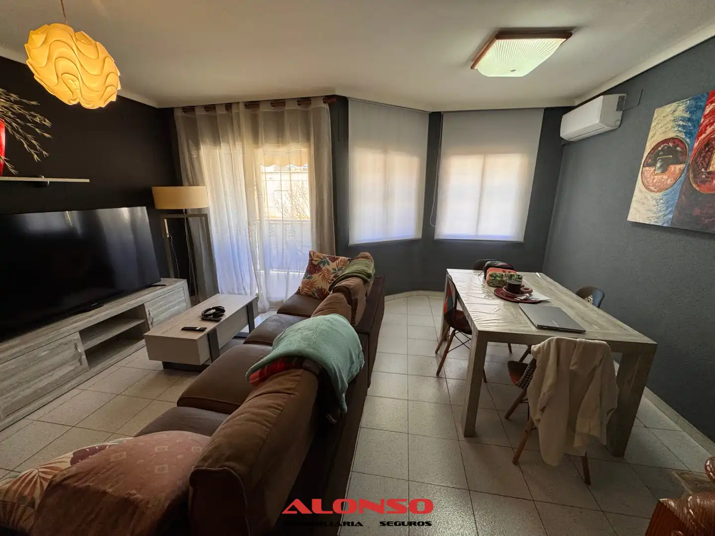 Sala de estar de Casa adosada en venta en Vinaròs con Aire acondicionado, Terraza y Trastero