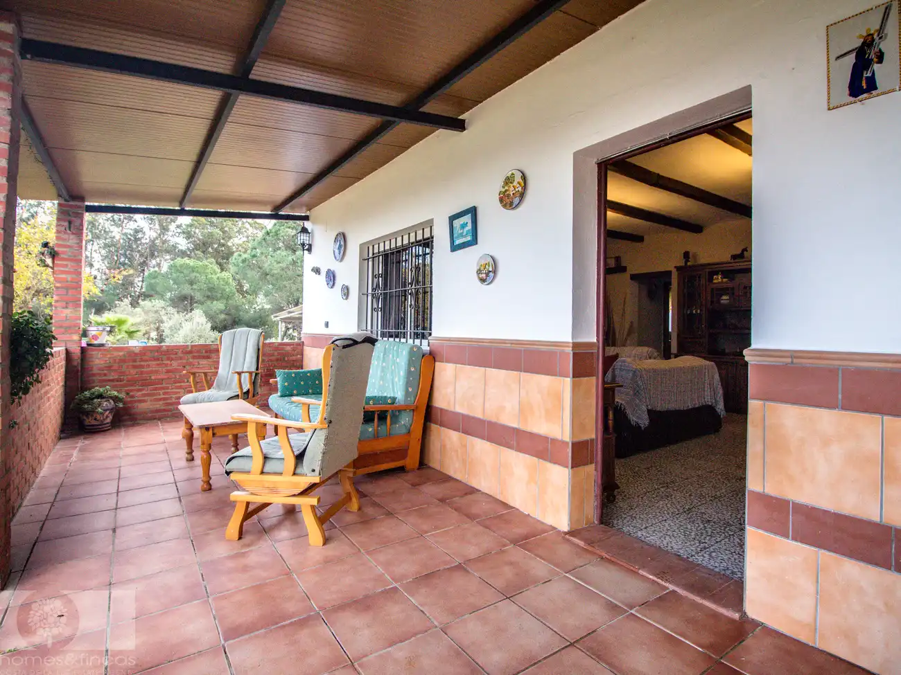 Terrace of Country homes for sale in Gibraleón  with Furnished
