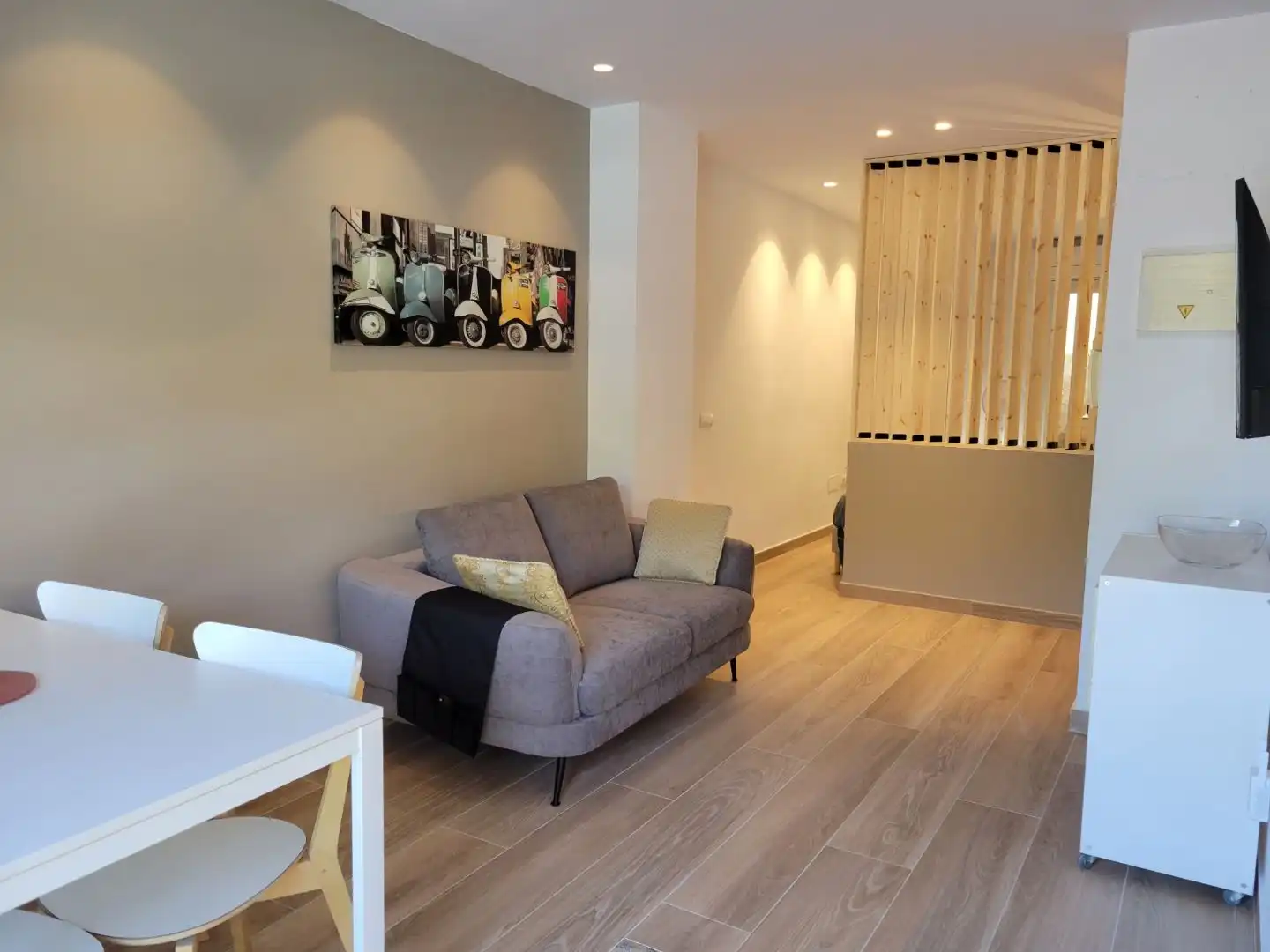 Wohnzimmer von Wohnung zur Miete in Valencia mit Klimaanlage, Heizung und Möbliert