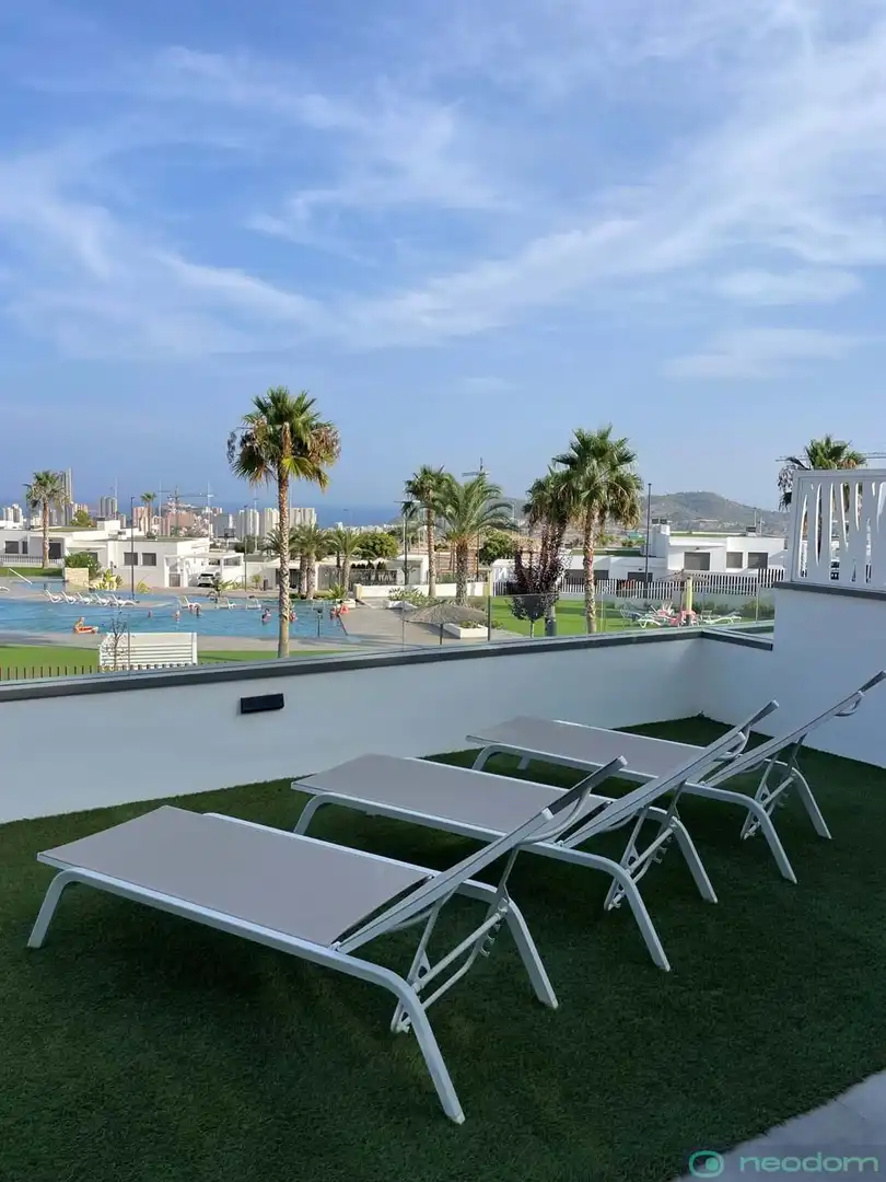 Terrasse von Wohnung zur Miete in Finestrat