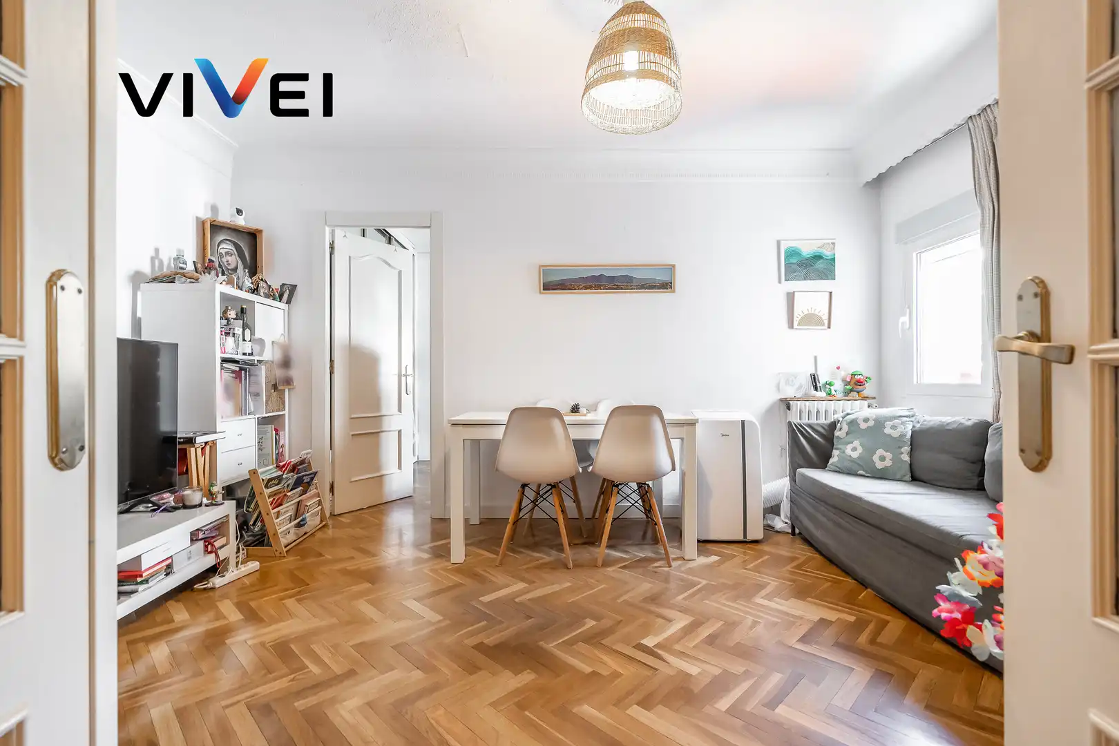 Living room of Flat for sale in Madrid  with Heating