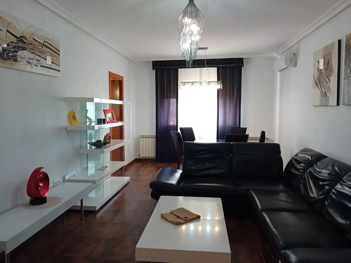 Living room of Flat for rent in Puertollano  with Air Conditioner, Heating and Parquet flooring