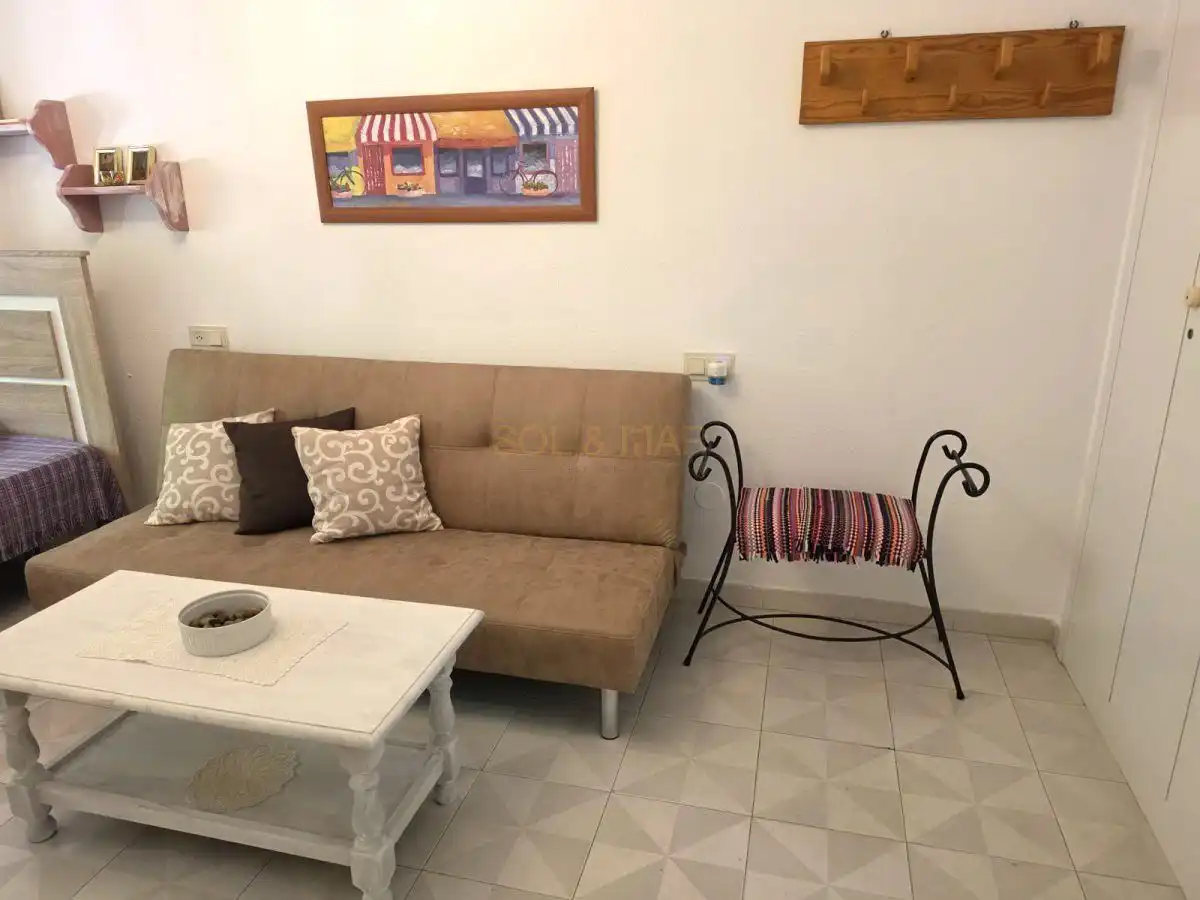 Sala de estar de Estudio en venta en Torremolinos con Aire acondicionado, Calefacción y Amueblado