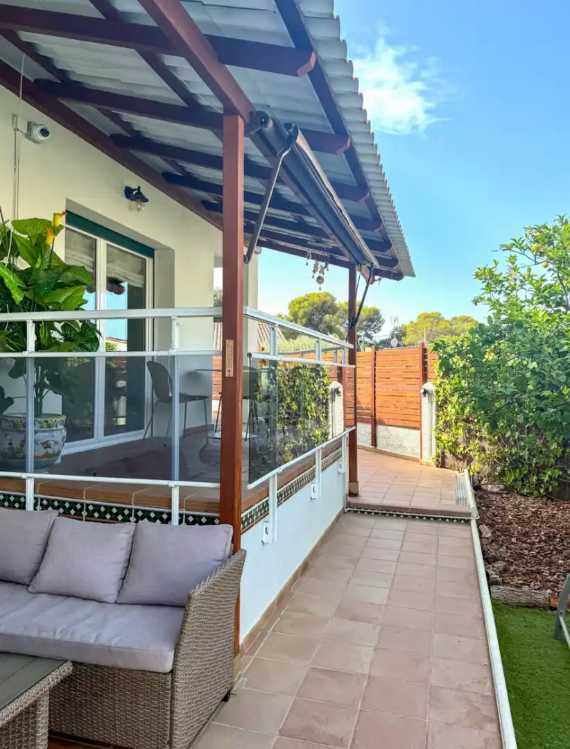 Terraza de Casa o chalet de alquiler en Sant Pere de Ribes con Aire acondicionado, Calefacción y Jardín privado