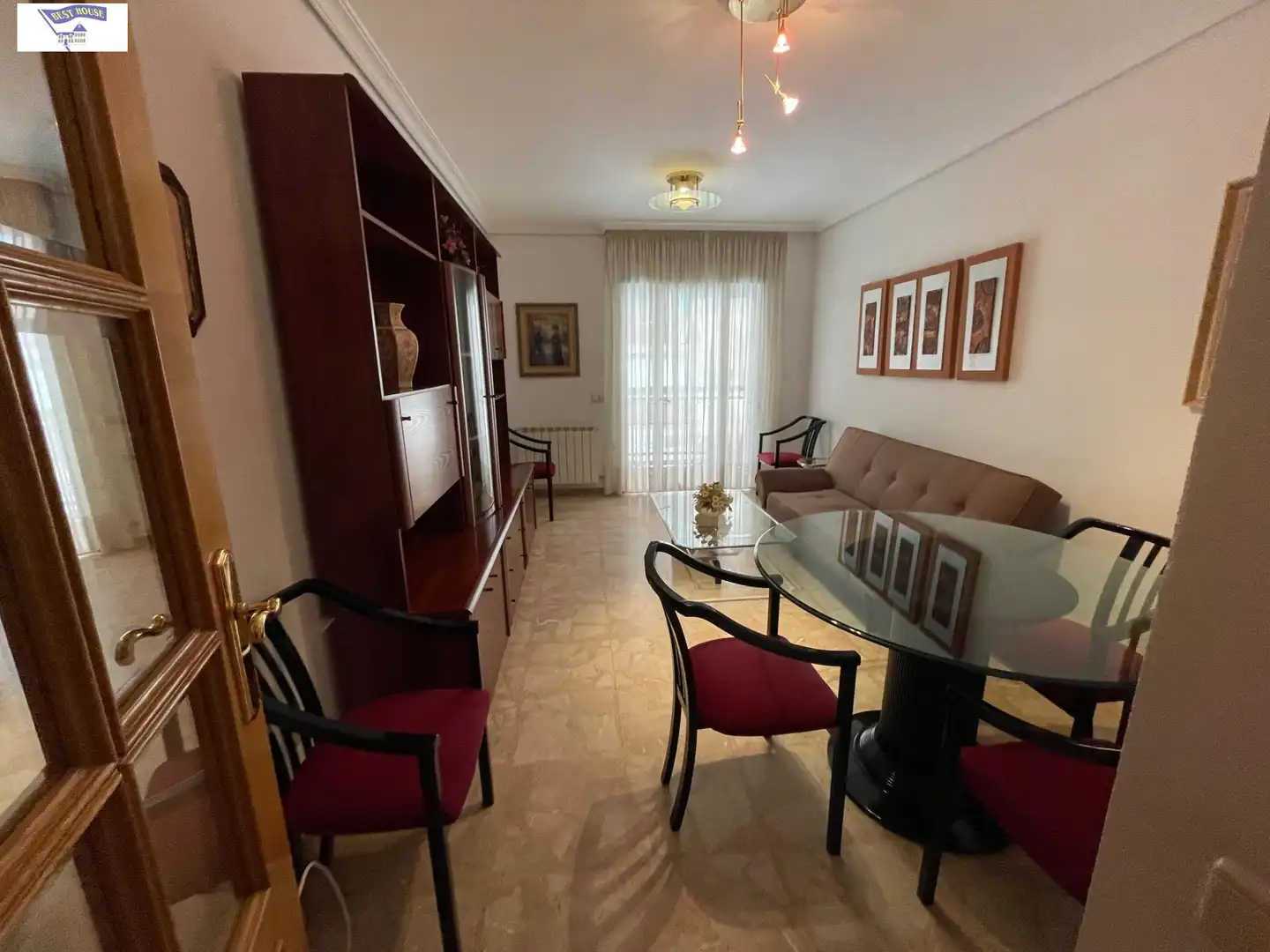 Wohnzimmer von Wohnungen zur Miete in Albacete mit Heizung, Möbliert und Balkon