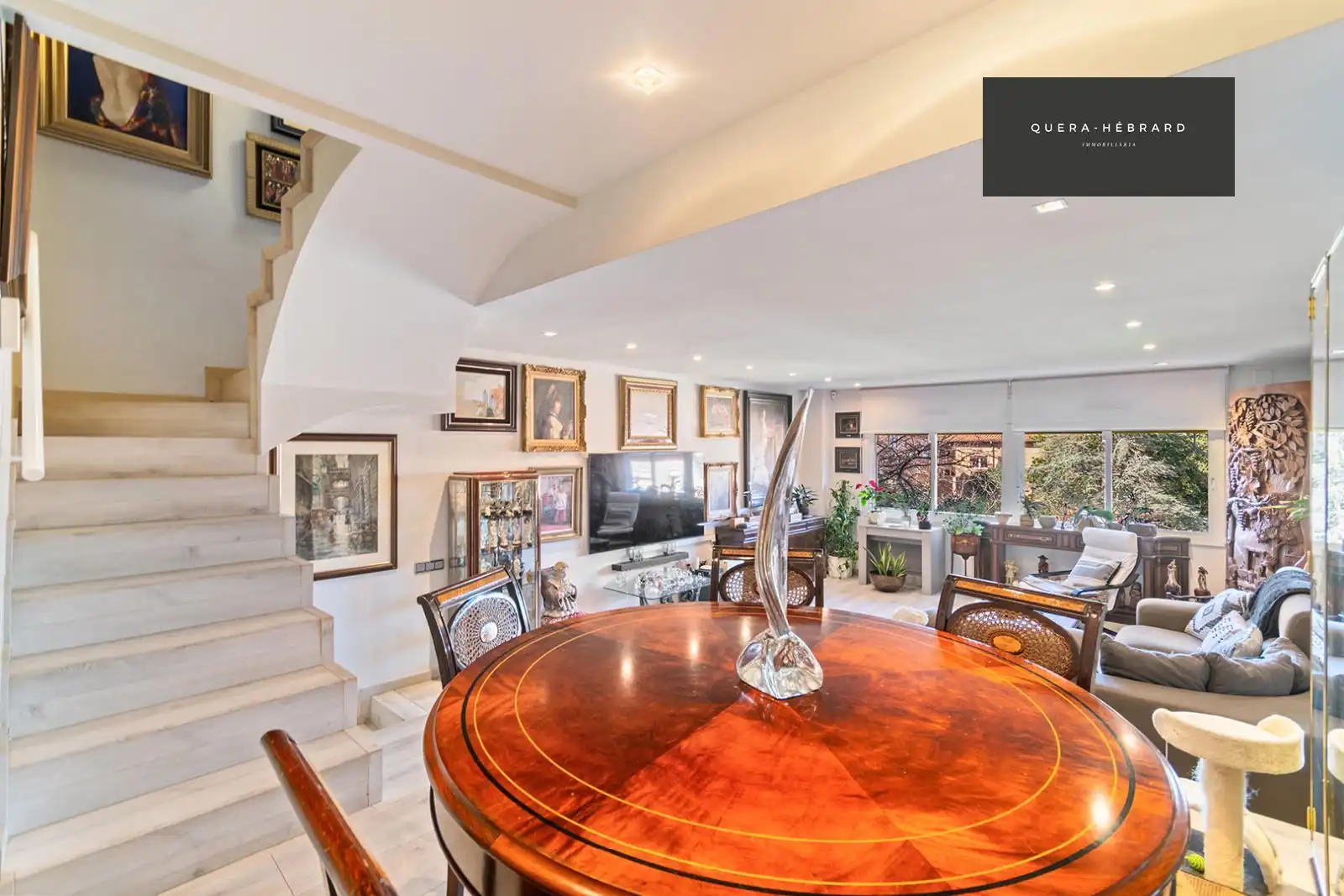 Comedor de Casa adosada en venta en Sant Cugat del Vallès con Calefacción, Parquet y Terraza