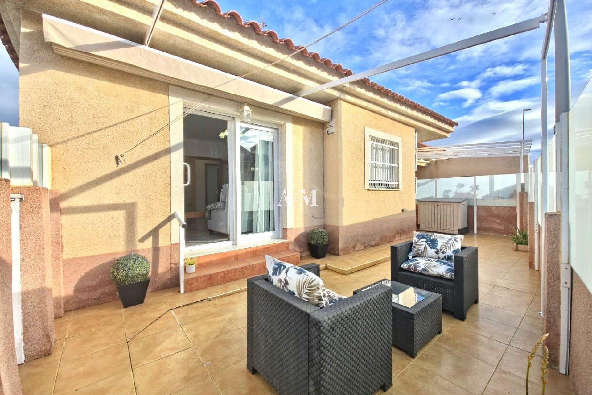 Terrace of Single-family semi-detached to rent in Cartagena  with Air Conditioner, Heating and Private garden