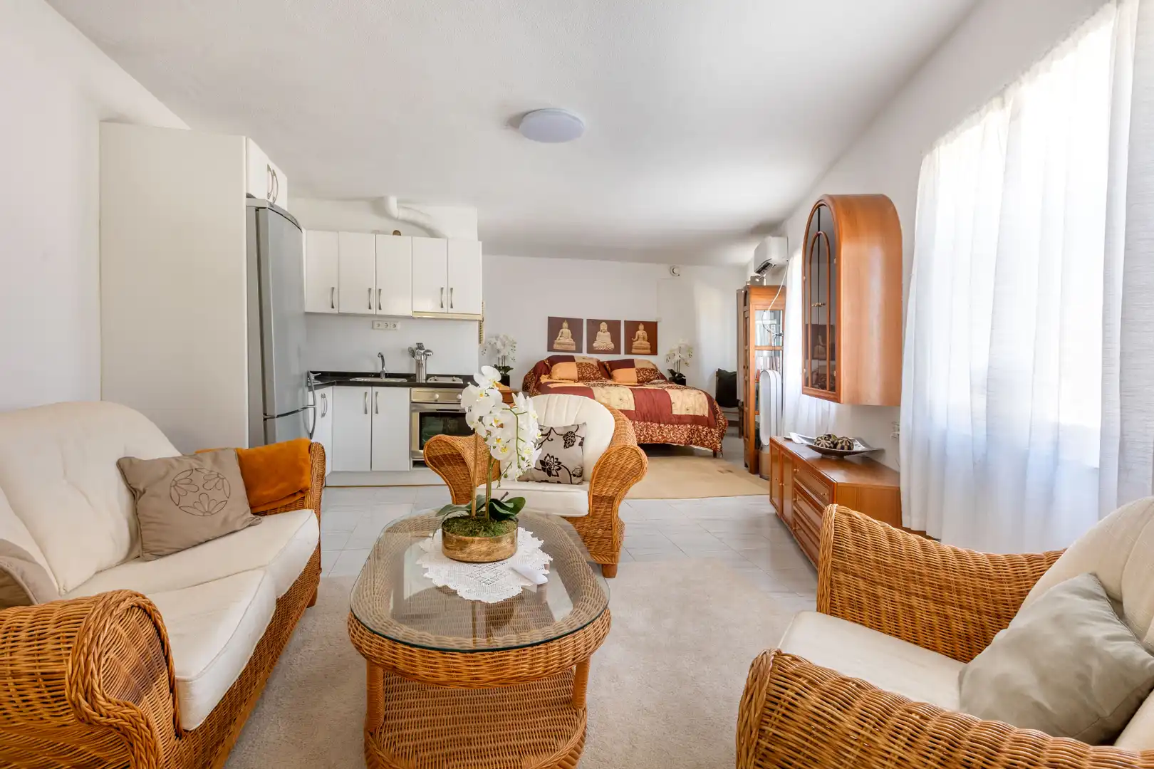 Dormitori de Casa o xalet en venda en La Nucia amb Aire condicionat, Jardí privat i Terrassa