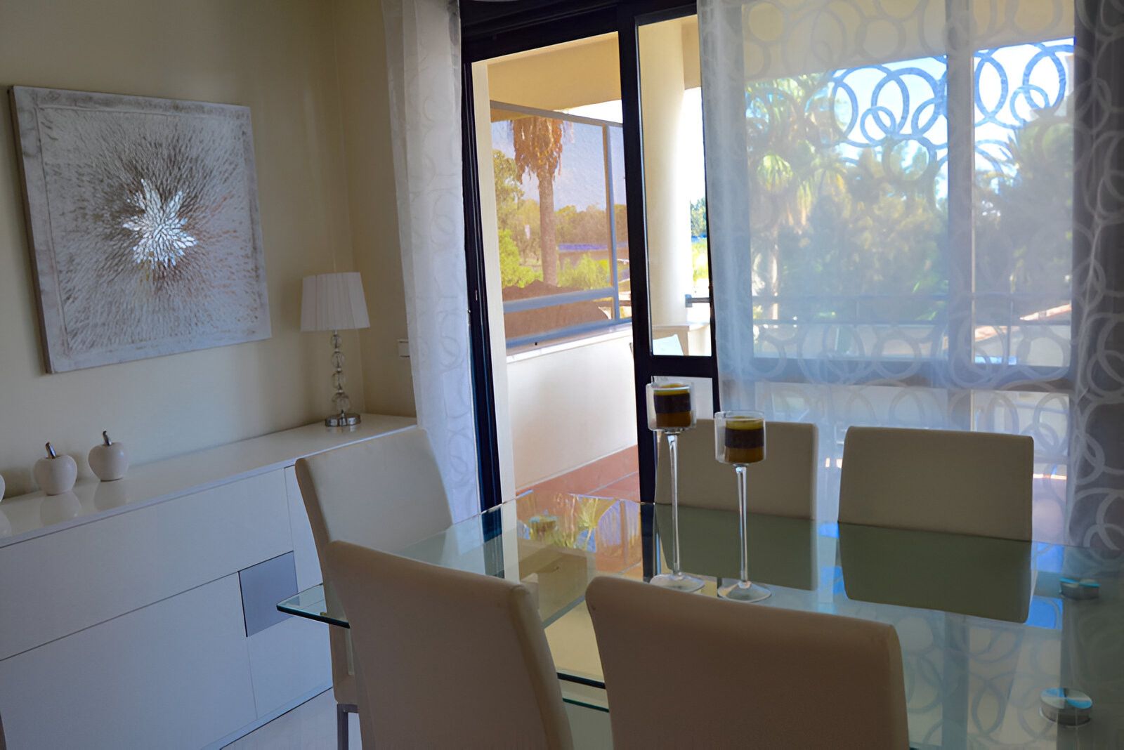 Dining room of Apartment for sale in Estepona  with Air Conditioner, Heating and Terrace