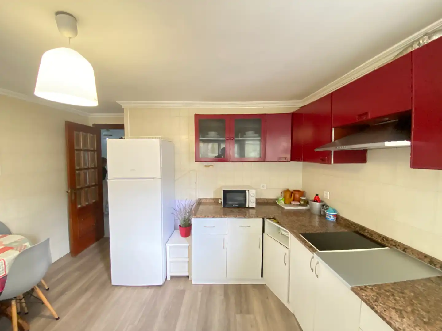 Cocina de Casa adosada en venta en Santiago de Compostela  con Calefacción, Trastero y Amueblado