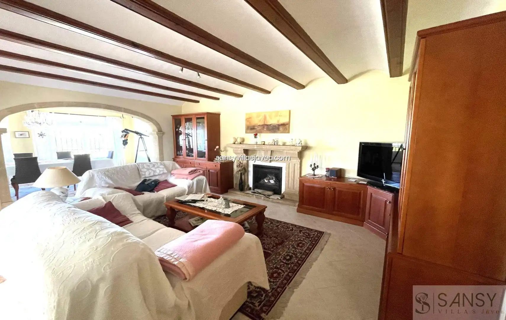 Living room of Houses for sale in Jávea / Xàbia  with Air Conditioner and Storage room