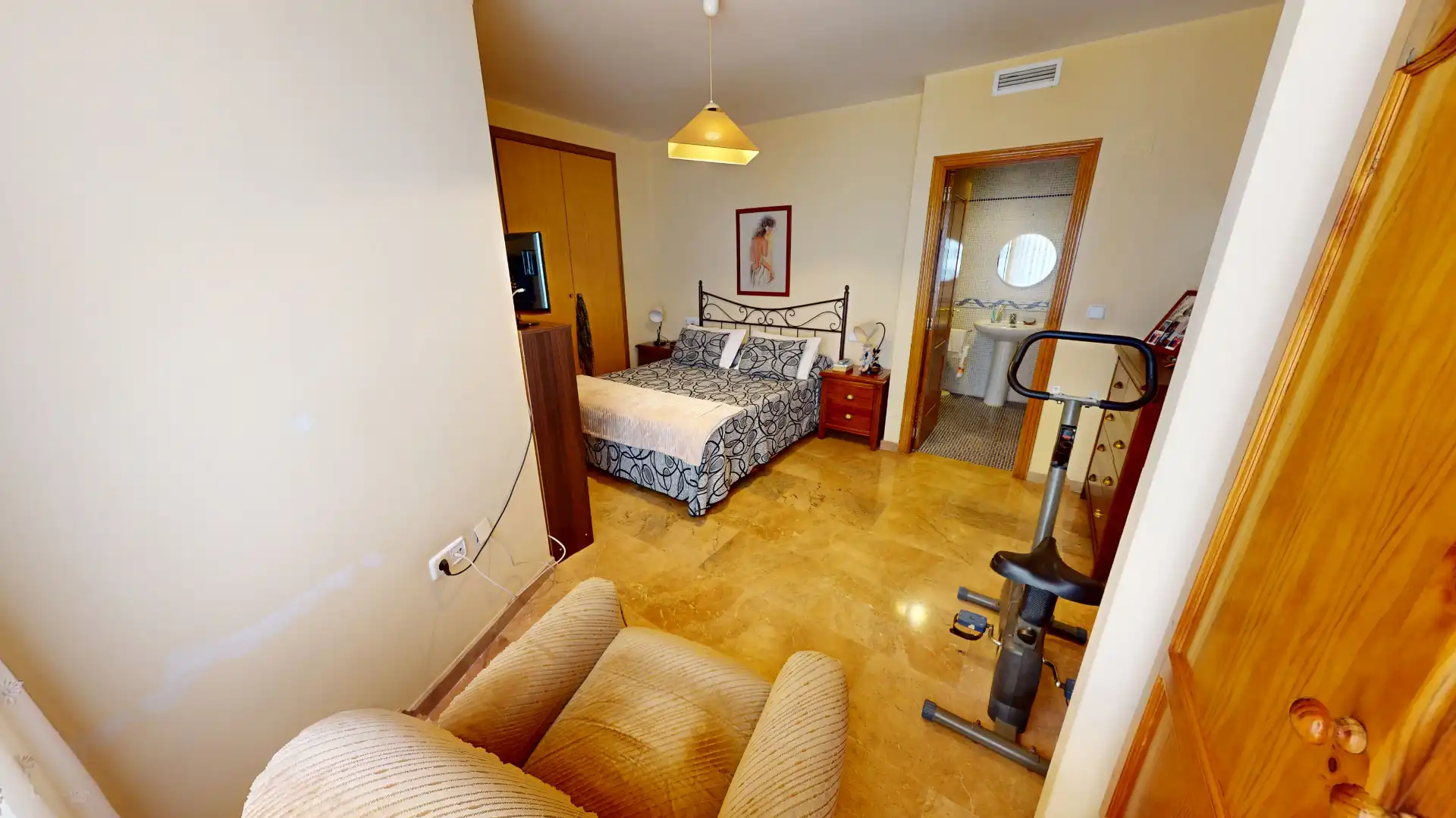 Bedroom of Flat for sale in El Campello  with Air Conditioner, Storage room and Furnished