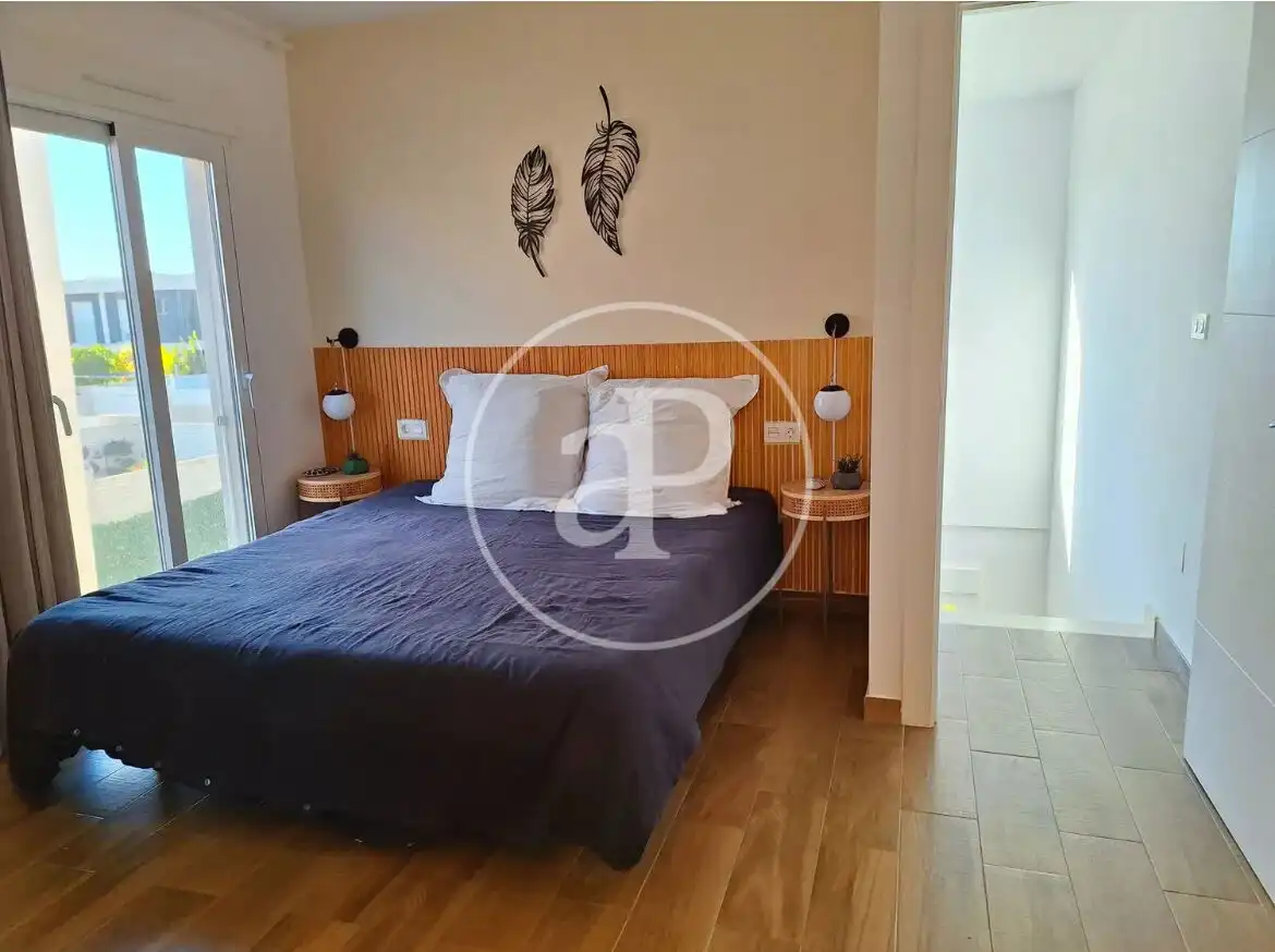 Schlafzimmer von Haus oder Chalet zur Miete in Santa Pola mit Klimaanlage, Heizung und Privatgarten