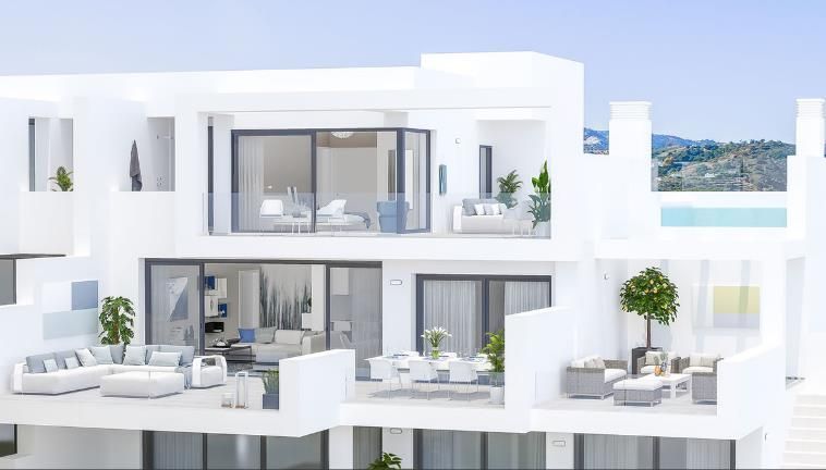 Vista exterior de Apartamento de alquiler en Mijas con Aire acondicionado, Parquet y Horno