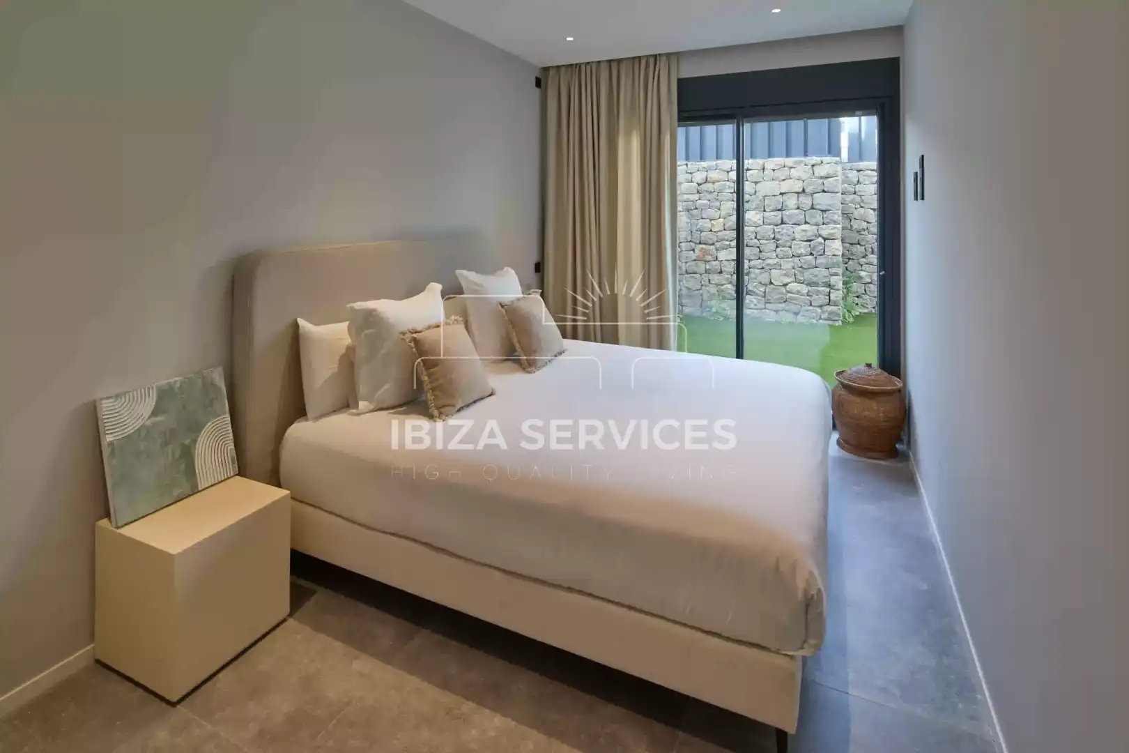 Bedroom of Flat for sale in Santa Eulària des Riu  with Air Conditioner, Private garden and Swimming Pool