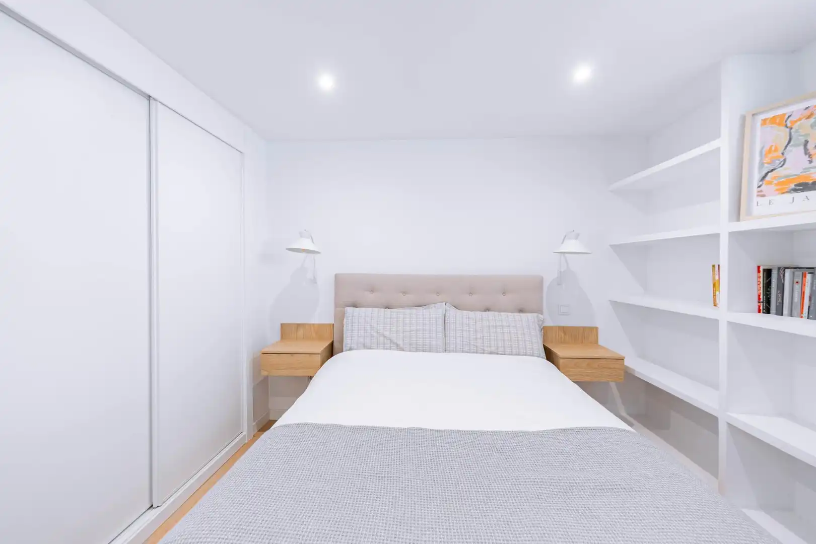 Schlafzimmer von Einfamilien-Reihenhaus zur Miete in Boadilla del Monte mit Klimaanlage, Heizung und Privatgarten