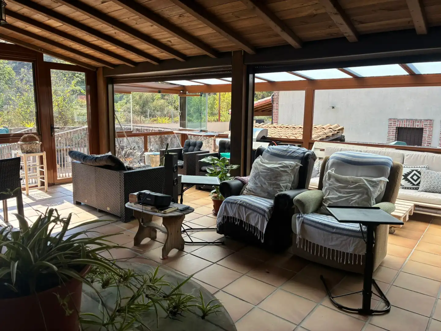 Terraza de Finca rústica en venta en Cabezuela del Valle con Calefacción, Jardín privado y Terraza
