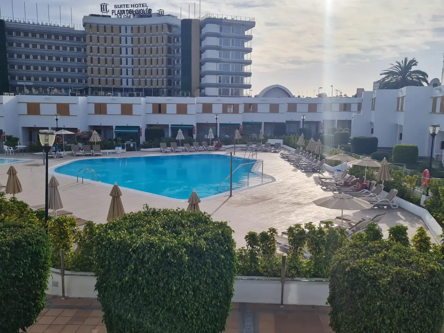 Piscina de Apartament de lloguer en San Bartolomé de Tirajana amb Jardí privat, Terrassa i Moblat