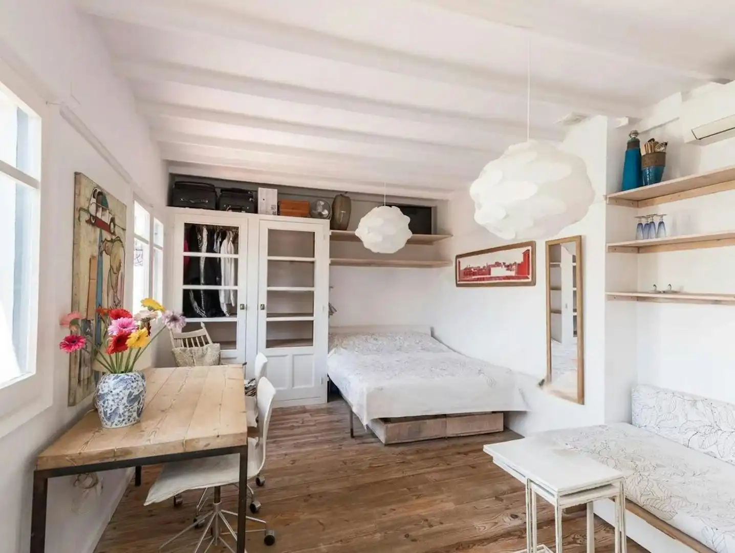 Habitación de Piso de alquiler en Barcelona con Aire acondicionado, Amueblado y Lavadora