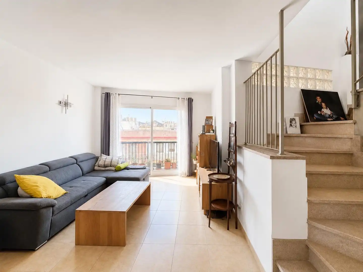 Sala d'estar de Àtic en venda en Llucmajor amb Aire condicionat, Terrassa i Balcó
