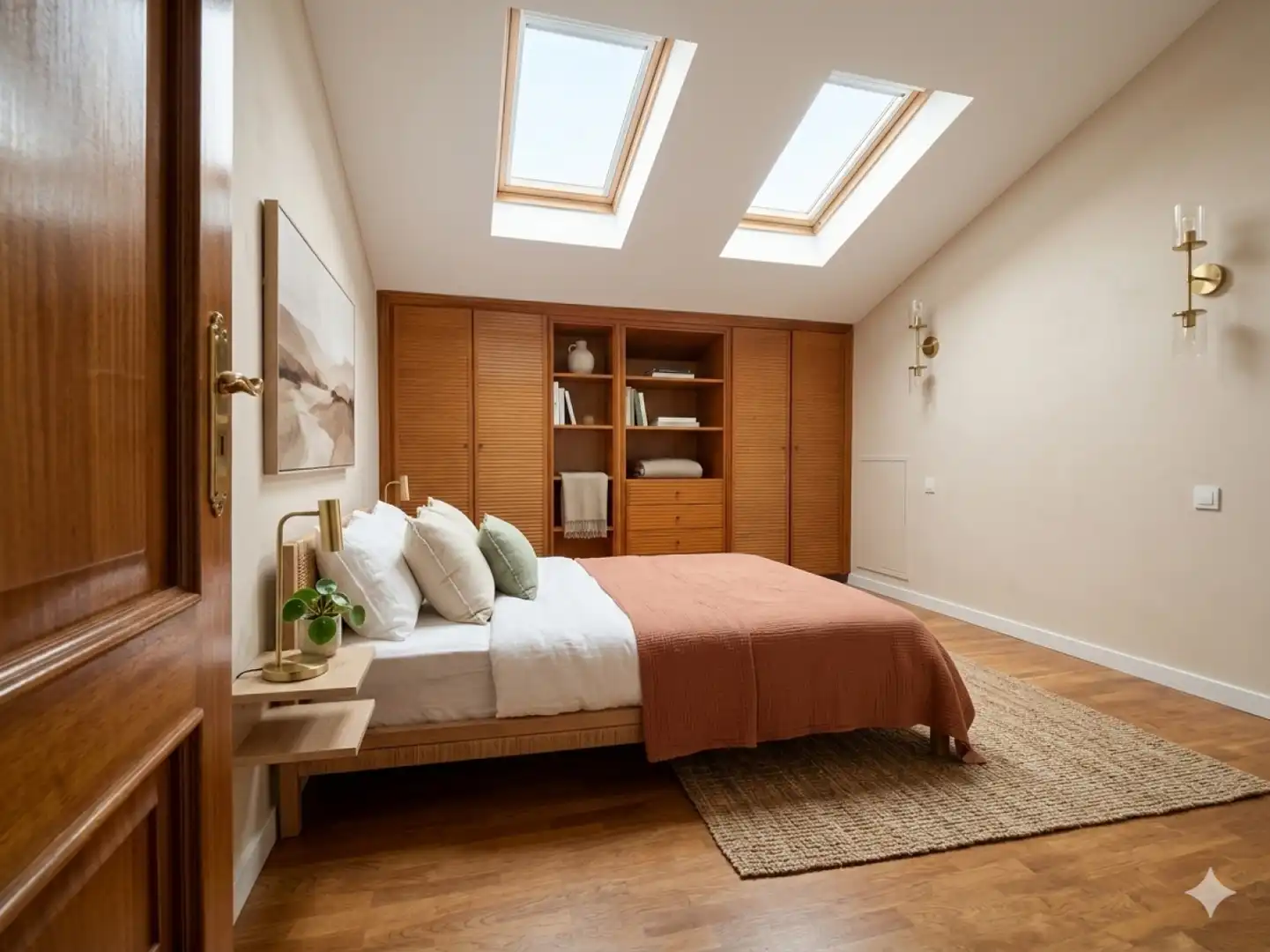 Bedroom of Houses for sale in Castrillón  with Heating, Private garden and Parquet flooring