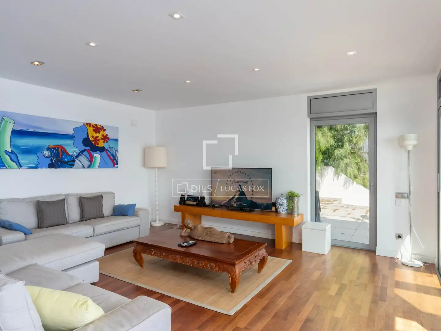 Sala de estar de Casa o chalet en venta en Roses con Aire acondicionado, Calefacción y Jardín privado