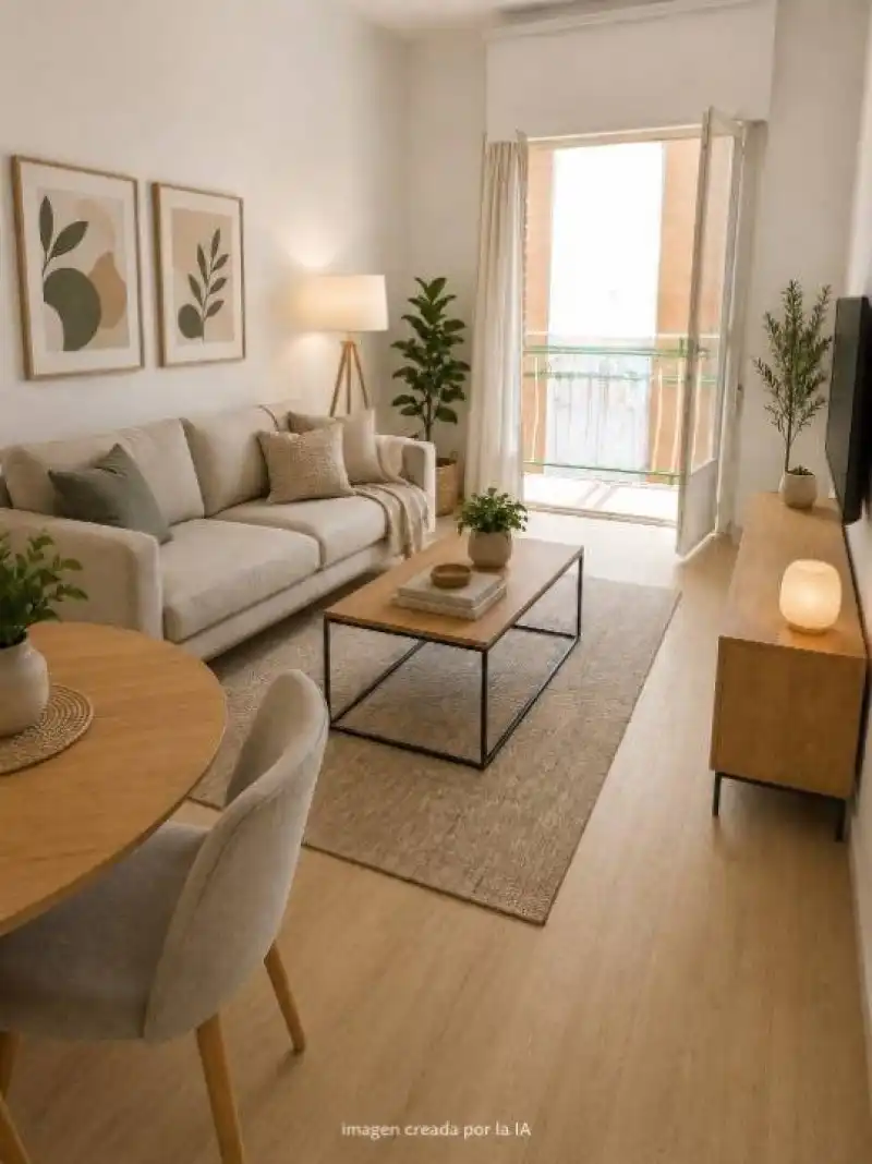 Living room of Flat for sale in Madrid  with Private garden, Terrace and Balcony