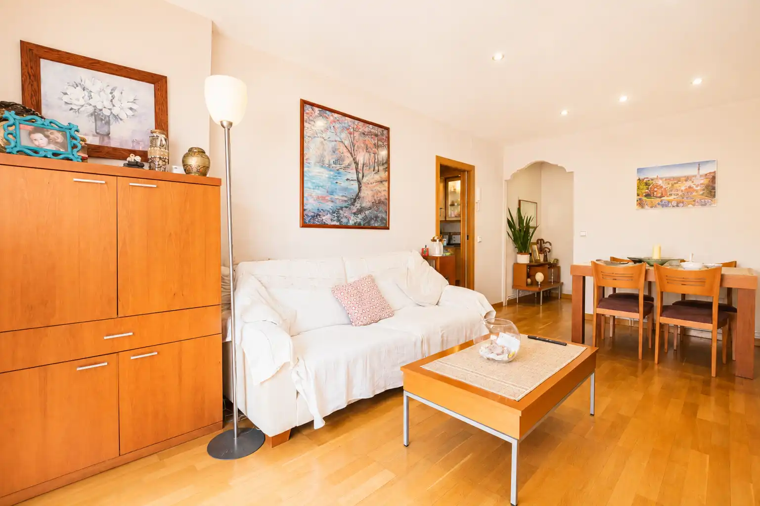 Sala de estar de Ático en venta en Santa Coloma de Gramenet con Aire acondicionado, Calefacción y Terraza
