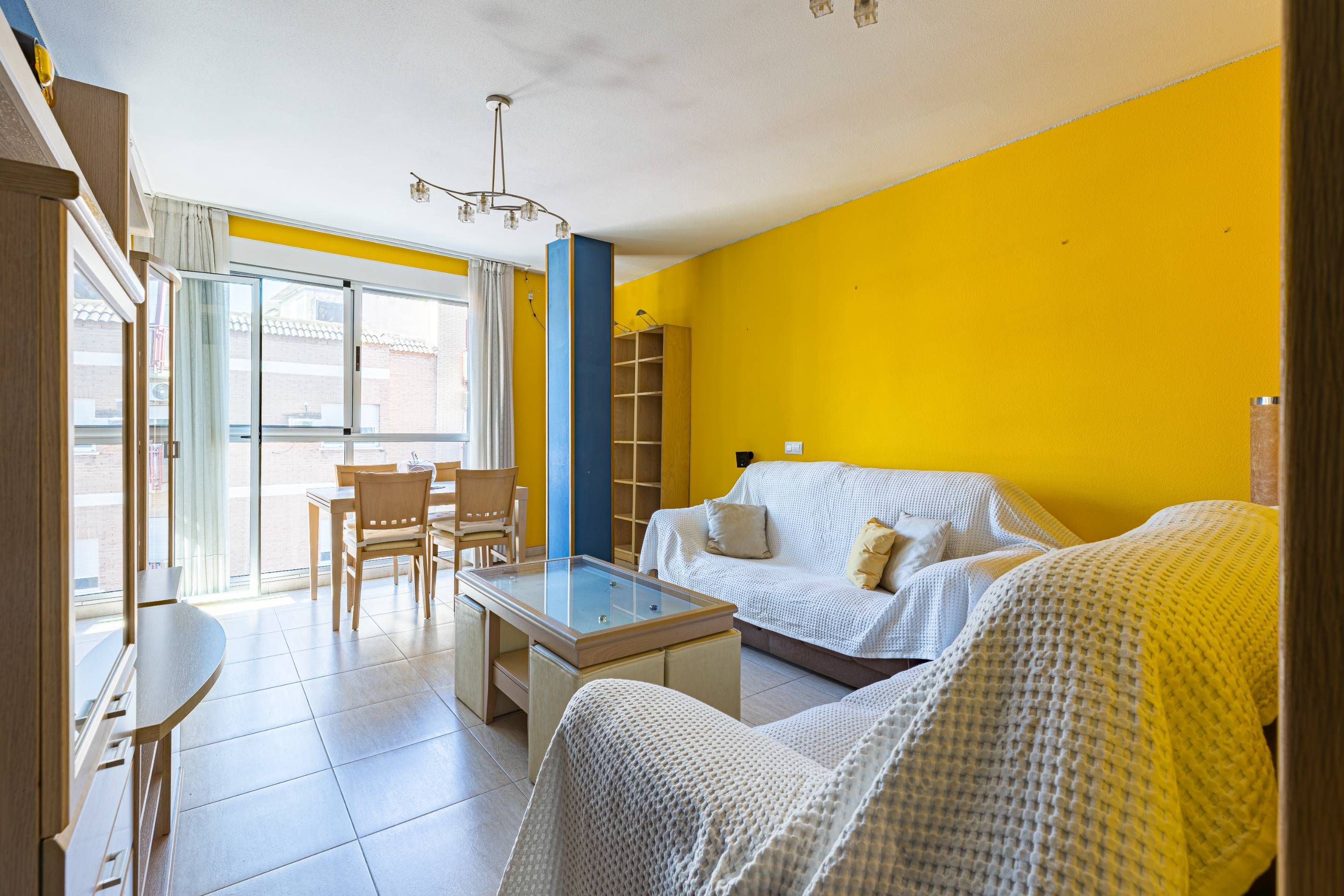 Sala de estar de Piso en venta en  Murcia Capital con Aire acondicionado, Calefacción y Balcón