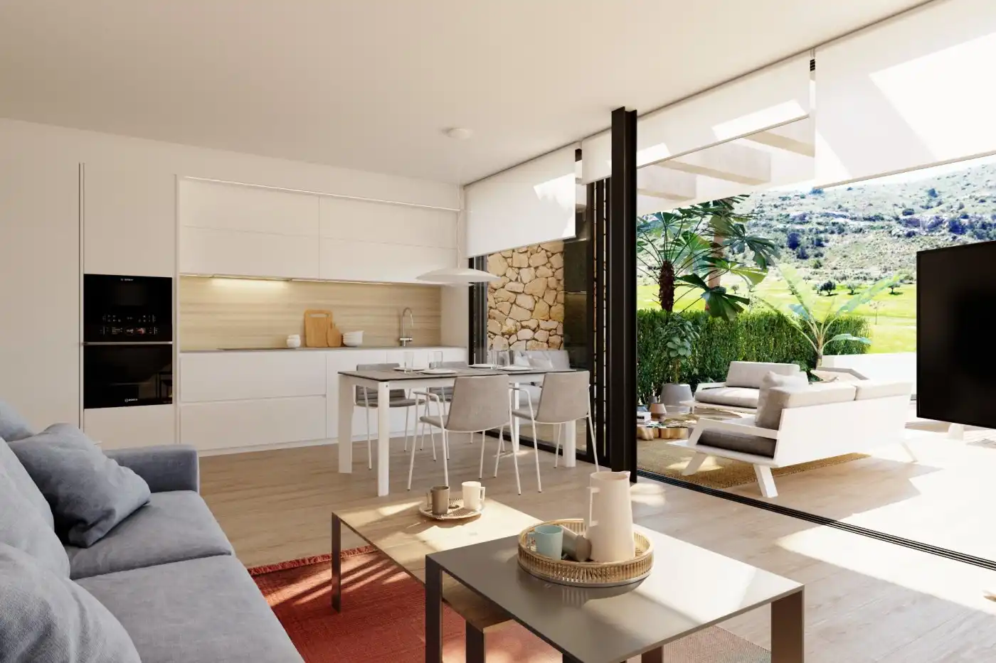 Kitchen of Detached homes for sale in Monforte del Cid  with Air Conditioner, Heating and Private garden