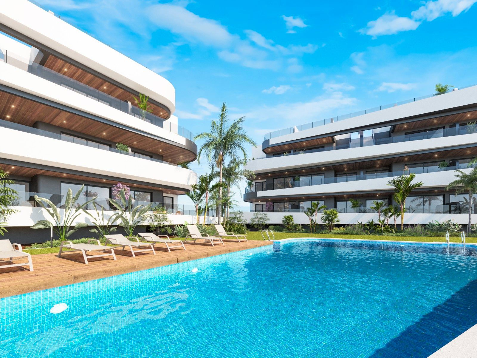 Piscina de Ático en venta en Los Alcázares con Terraza, Trastero y Piscina