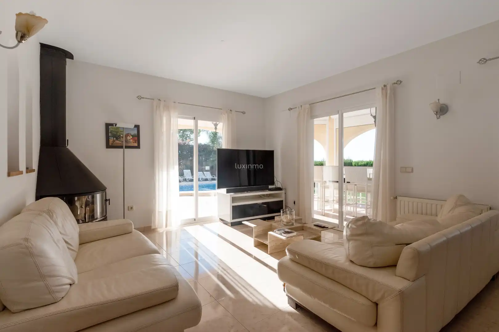 Sala de estar de Casa o chalet en venta en Altea con Aire acondicionado, Terraza y Piscina