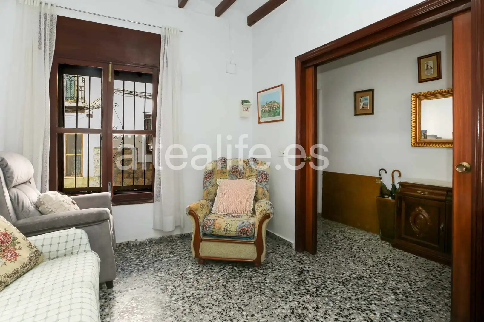 Sala de estar de Casa adosada en venta en Polop con Aire acondicionado, Trastero y Balcón