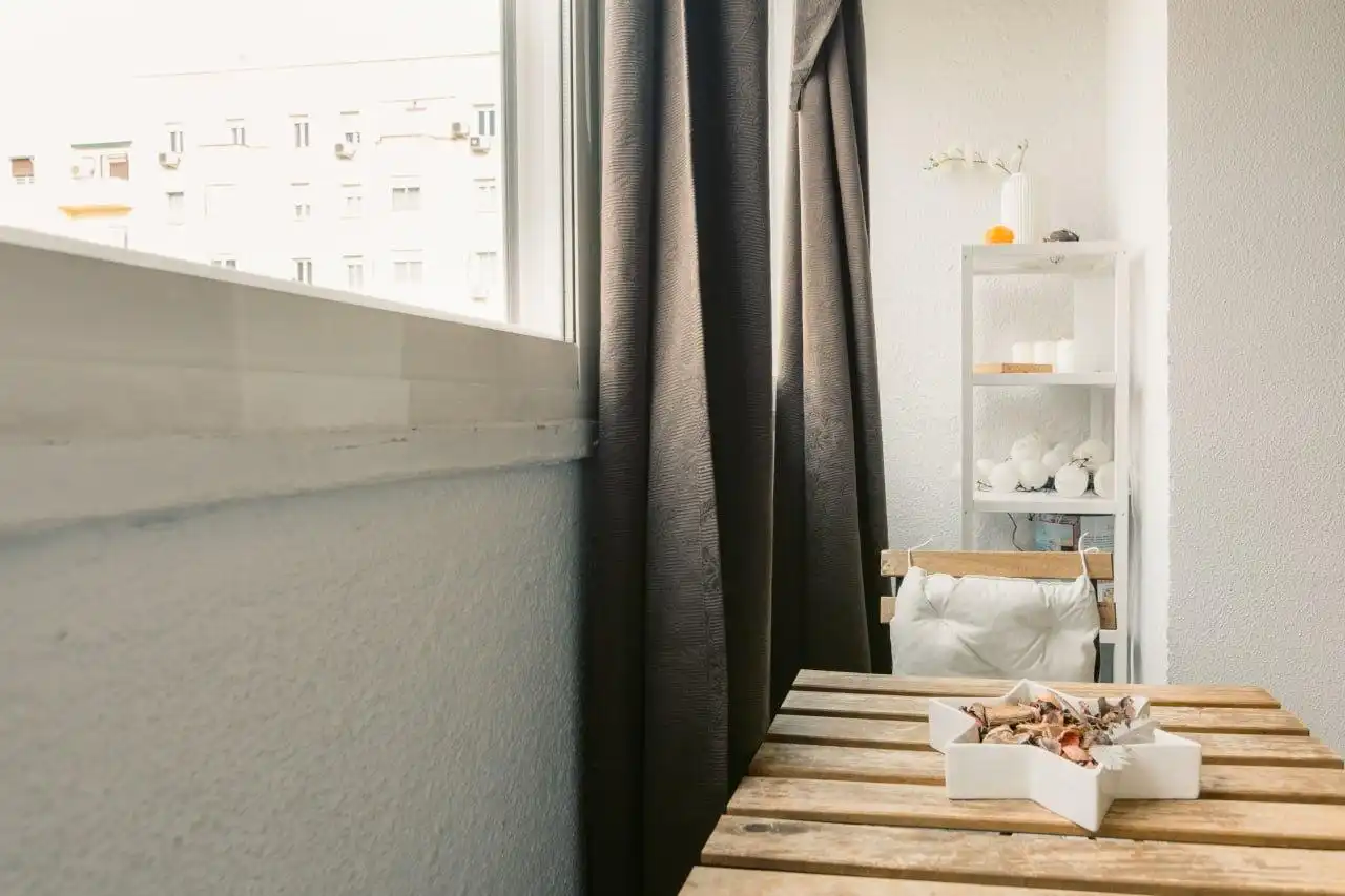 Balcony of Flat for rent in Madrid