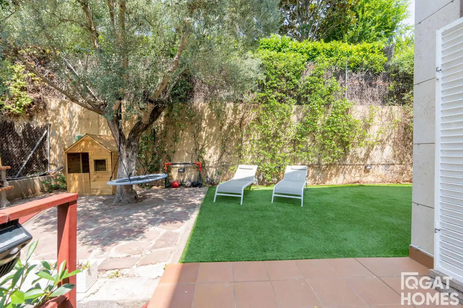 Terraza de Casa adosada en venta en Sant Cugat del Vallès con Aire acondicionado, Calefacción y Trastero