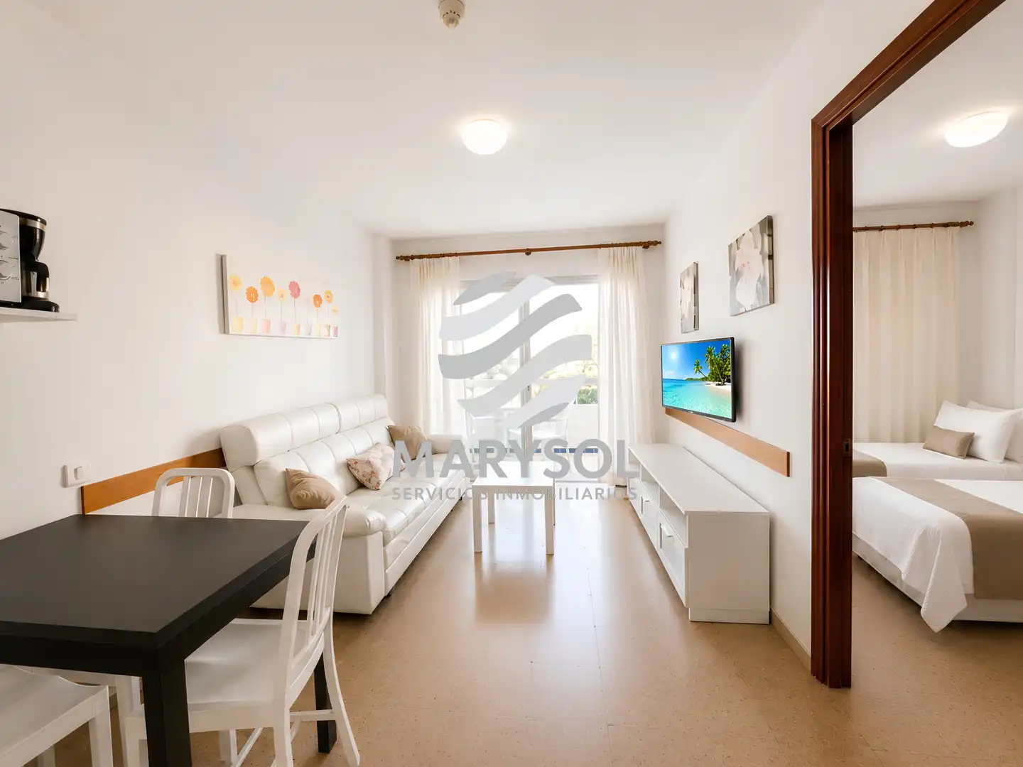 Sala d'estar de Apartament en venda en San Bartolomé de Tirajana amb Terrassa, Moblat i TV