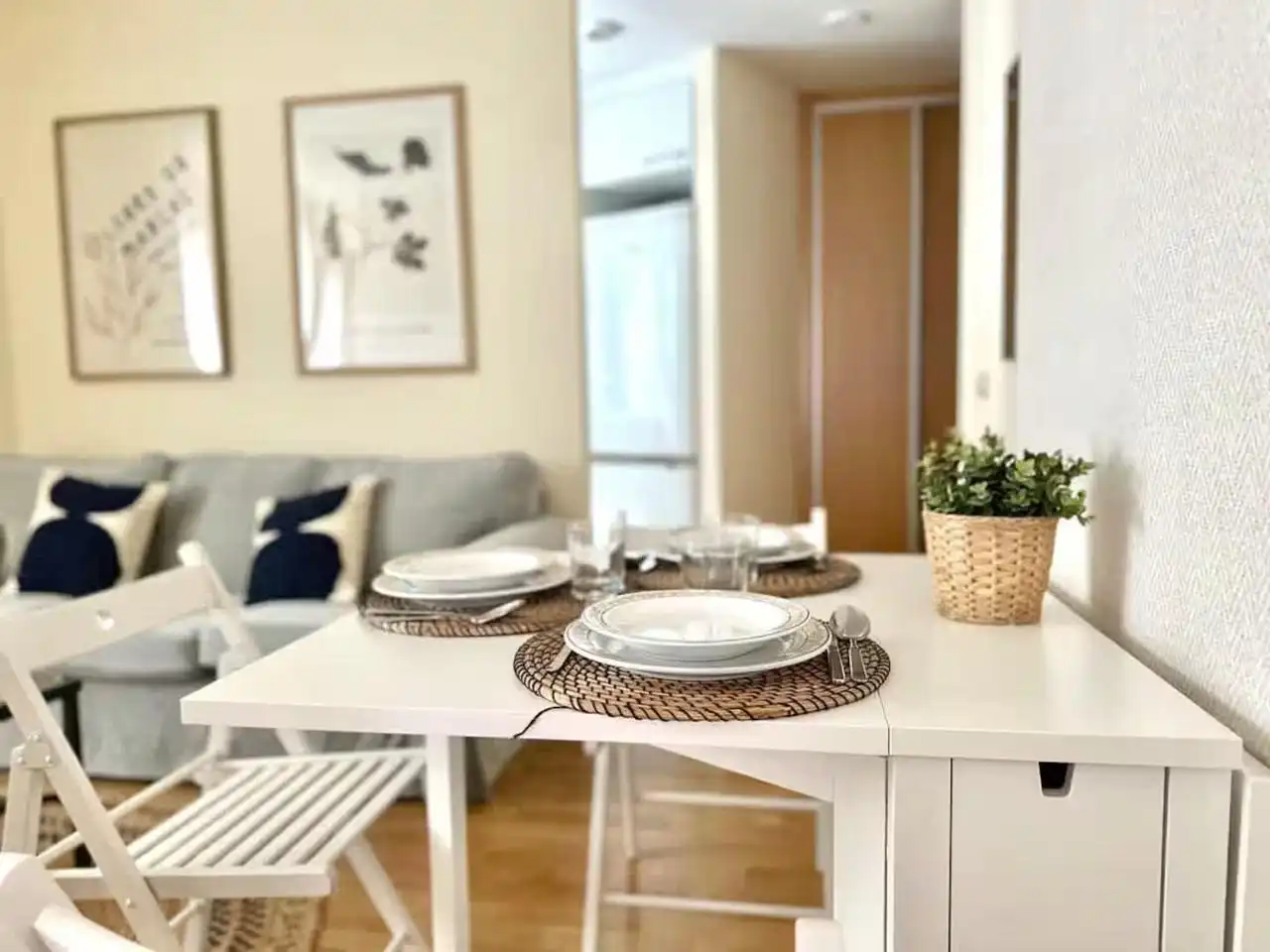 Dining room of Flat for rent in Marbella  with Air Conditioner, Furnished and Internet