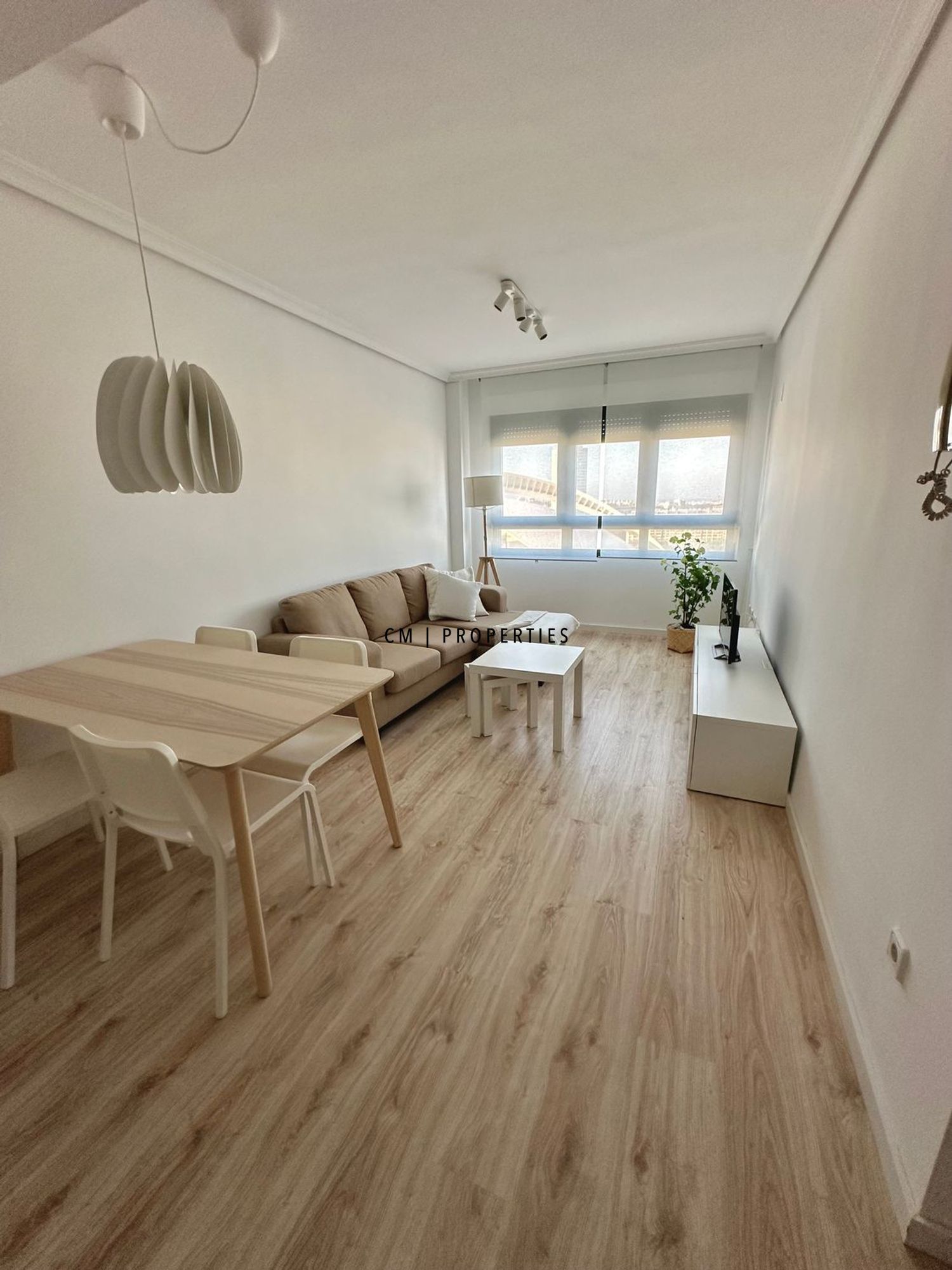 Sala d'estar de Pis de lloguer en  Valencia Capital amb Aire condicionat, Calefacció i Parquet